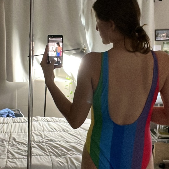 Super Fun Striped Swimsuit - Picture 3 of 3